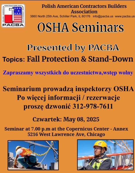 OSHA SEMINAR May 2025 Dziennik FINAL 2